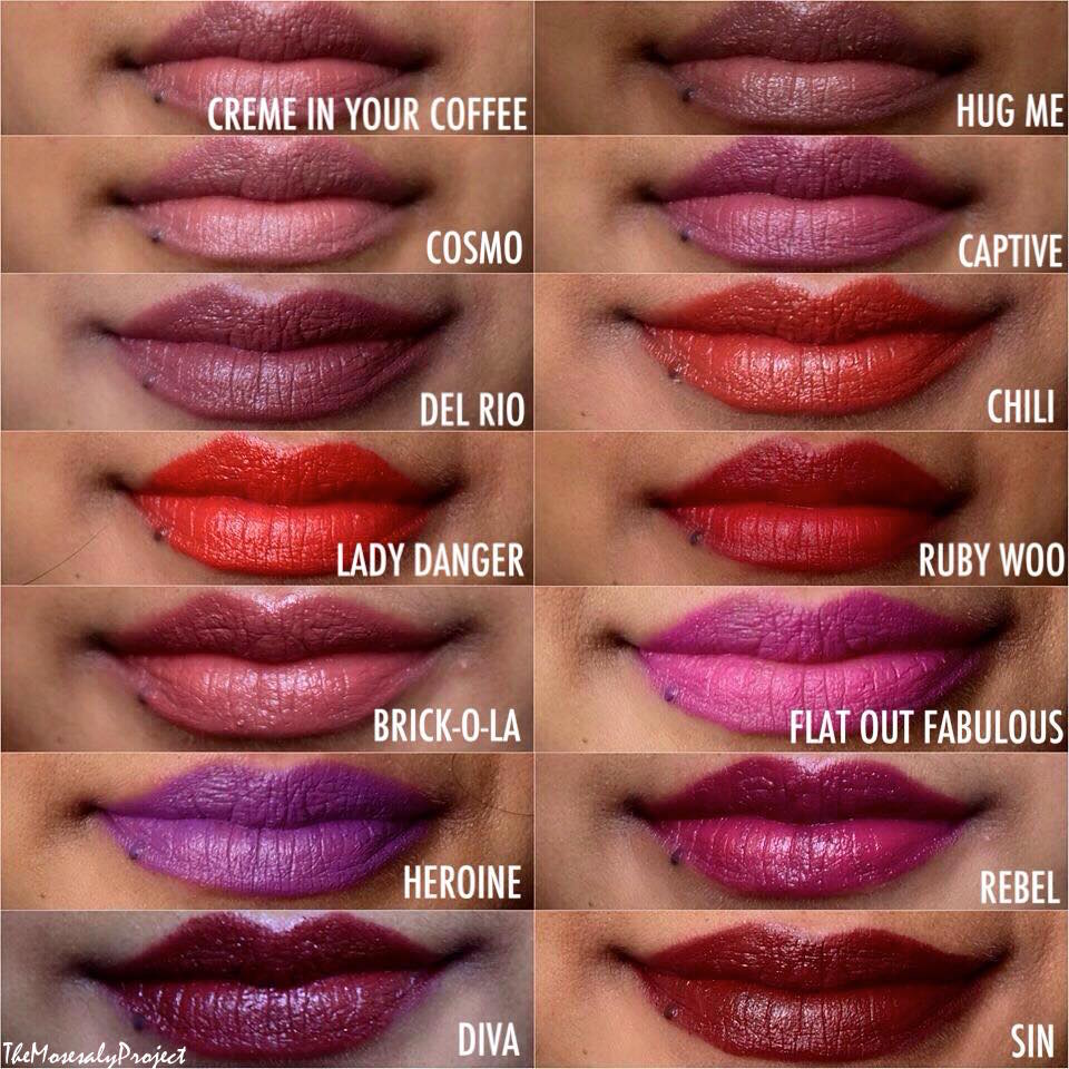 Best mac lipsticks for dark skin