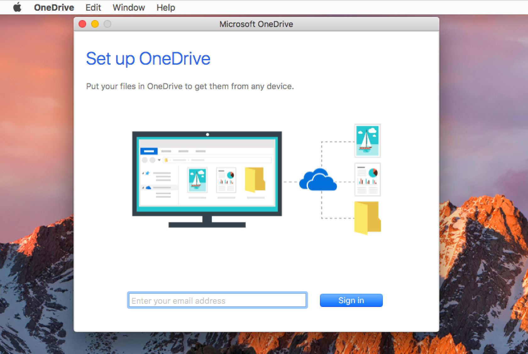 Microsoft onedrive mac client